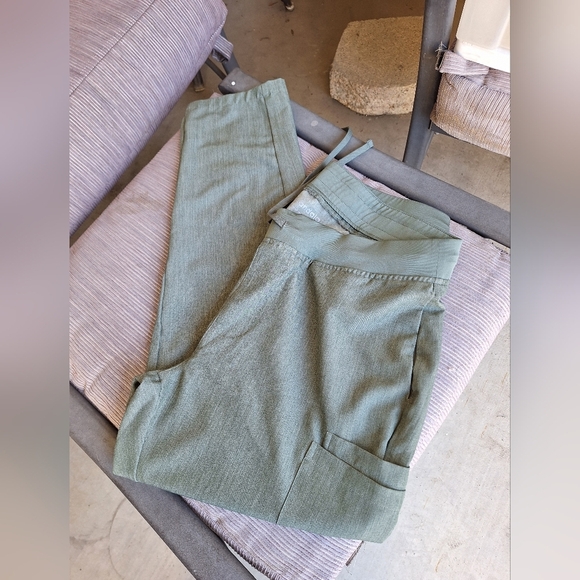 Scrub Pants Sage Green Sz1X Like New - Picture 1 of 6